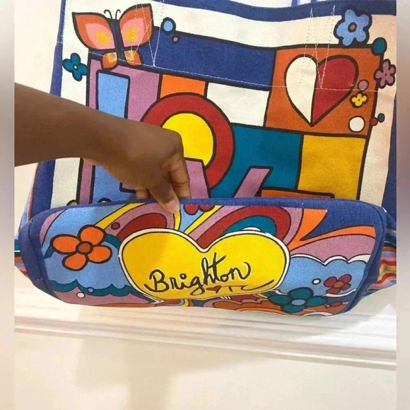 Brighton Power Of Love Canvas Tote Large - Picture 4 of 6